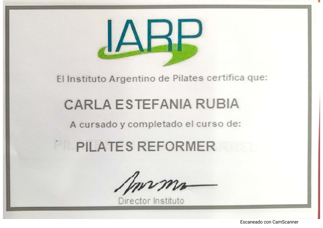 Certificado de formación