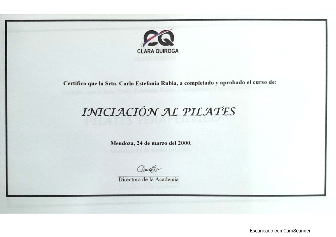 Certificado de formación