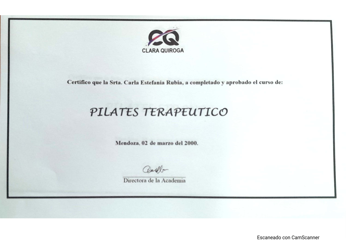 Certificado de formación