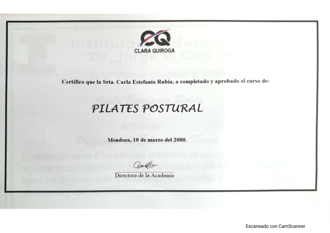 Certificado de formación