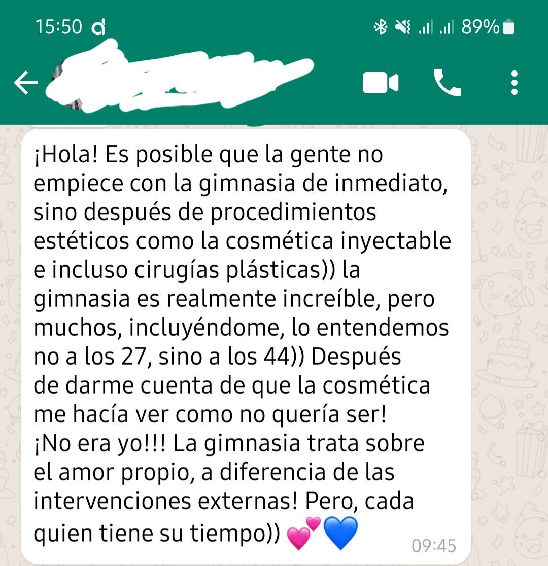 Opinión de una alumna